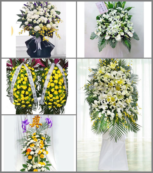 广西梧州万秀区夏郢镇白事花篮预定